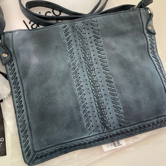 Latico Leathers Denim Crossbody Gigi NEW Discontinued - Picture 1 of 7